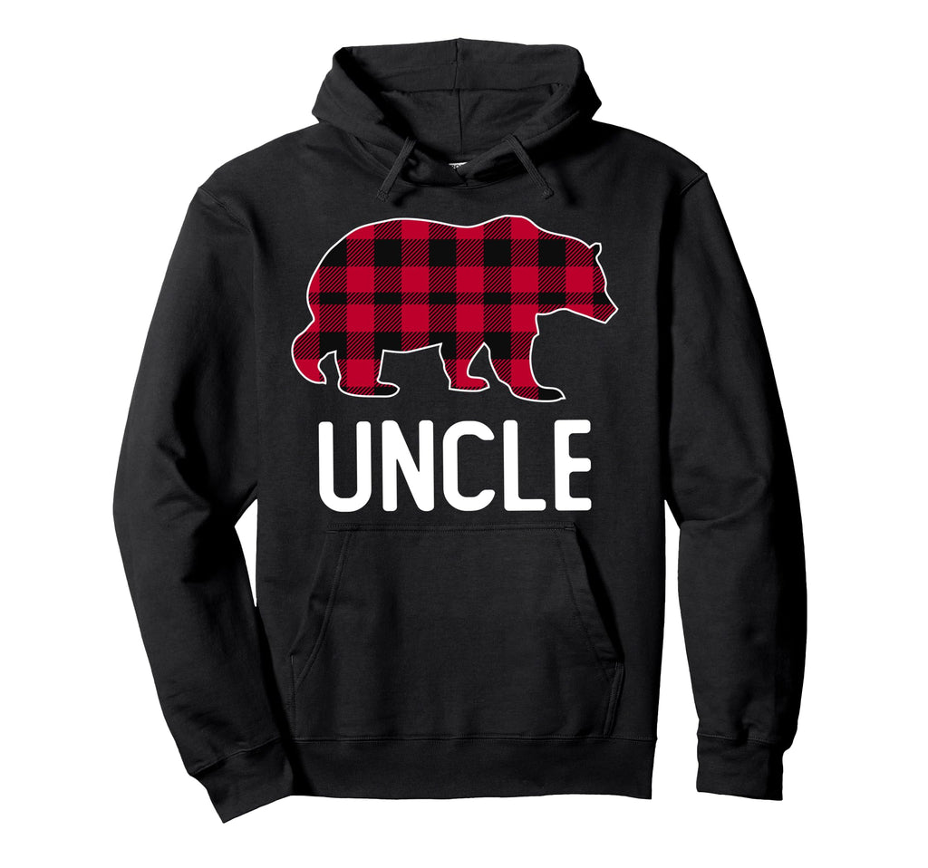 Uncle Bear Red Buffalo Plaid Pajama Hoodie - Custom Art Print Unisex - T-Shirt, Sweatshirt, Hoodie