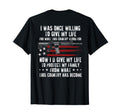 Funny Usa American Ar 15 Gun Flag Back T-Shirt - Minimalist Print Unisex - T-Shirt, Sweatshirt, Hoodie