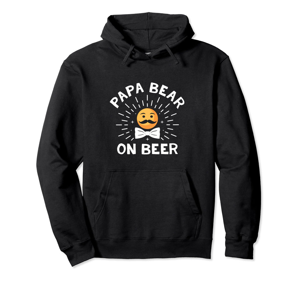 Papa Bear Beer Dad Beer Lover Daddy Drinker Hoodie - Trendy Graphic Unisex - T-Shirt, Sweatshirt, Hoodie