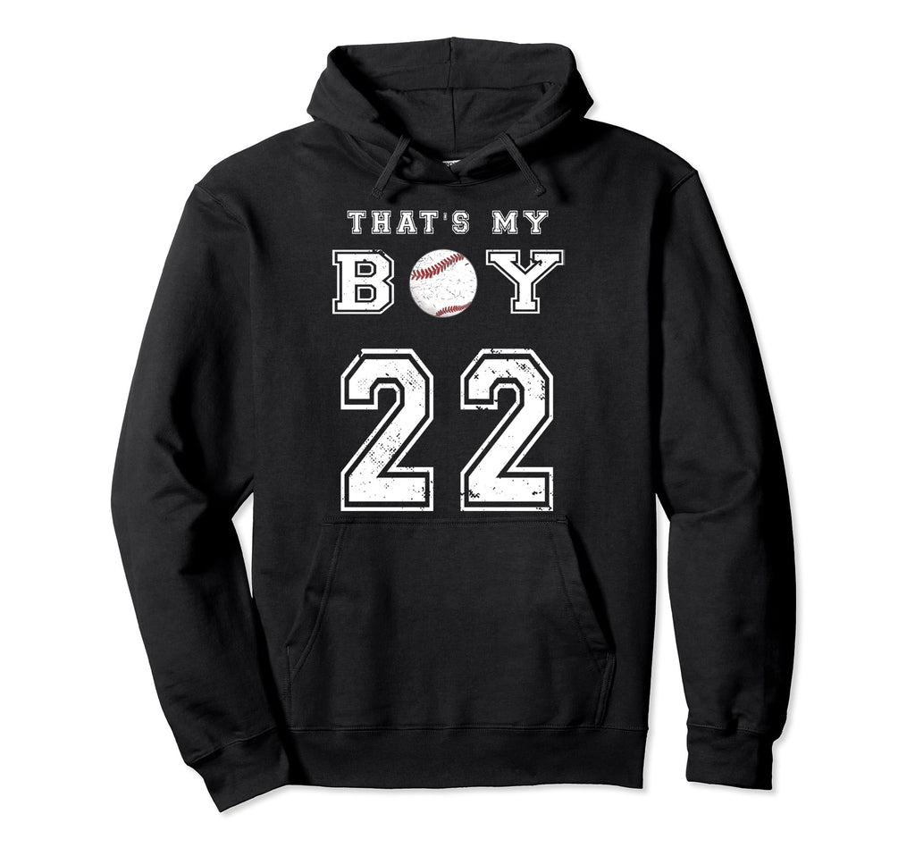 Thats My Baseball 22 Jersey Hoodie - Casual Everyday Wear for Adults - T-Shirt, Sweatshirt, Hoodie