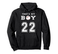 Thats My Baseball 22 Jersey Hoodie - Casual Everyday Wear for Adults - T-Shirt, Sweatshirt, Hoodie