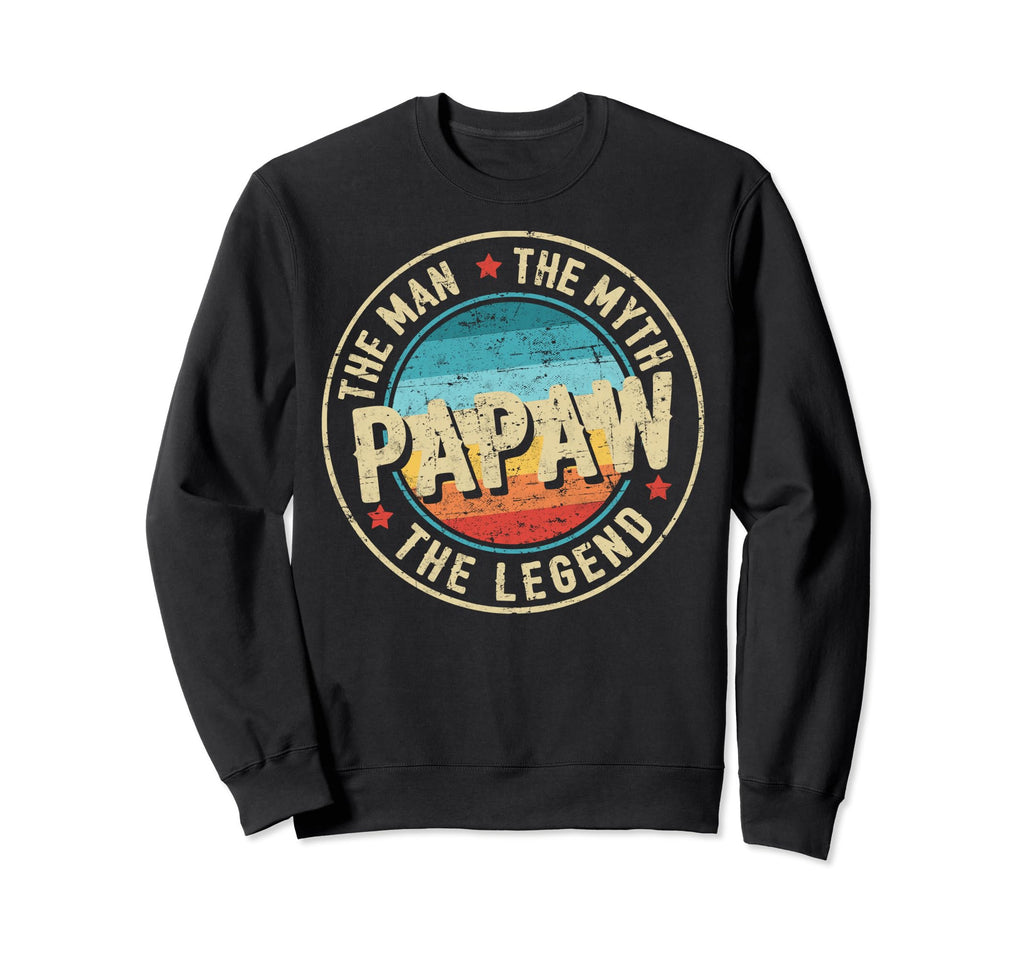 Papaw Myth Legend Fathers Day Funny Sweatshirt - Minimalist Print Unisex - T-Shirt, Sweatshirt, Hoodie