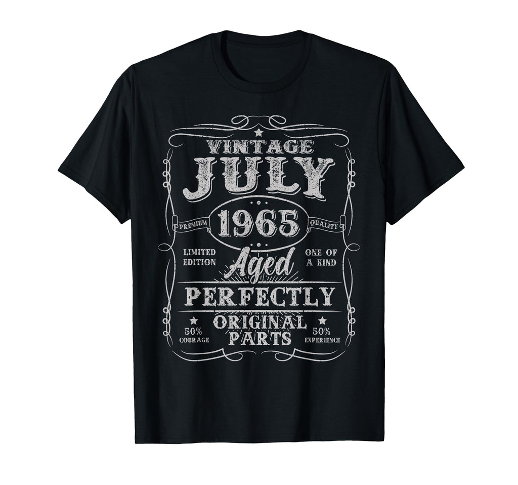 July 1965 60 Years Old 60Th Birthday T-Shirt - Trendy Graphic Unisex - T-Shirt, Sweatshirt, Hoodie