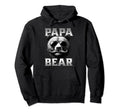 Papa Bear Fathers Day Father Hoodie - Fun Novelty Design for Adults - T-Shirt, Sweatshirt, Hoodie
