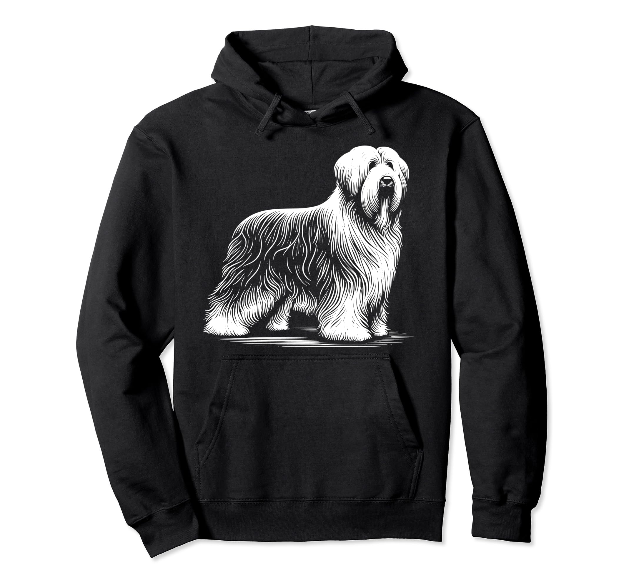 Dog Dad Mom Lover Monochromatic Bearded Hoodie - Trendy Graphic Unisex - T-Shirt, Sweatshirt, Hoodie