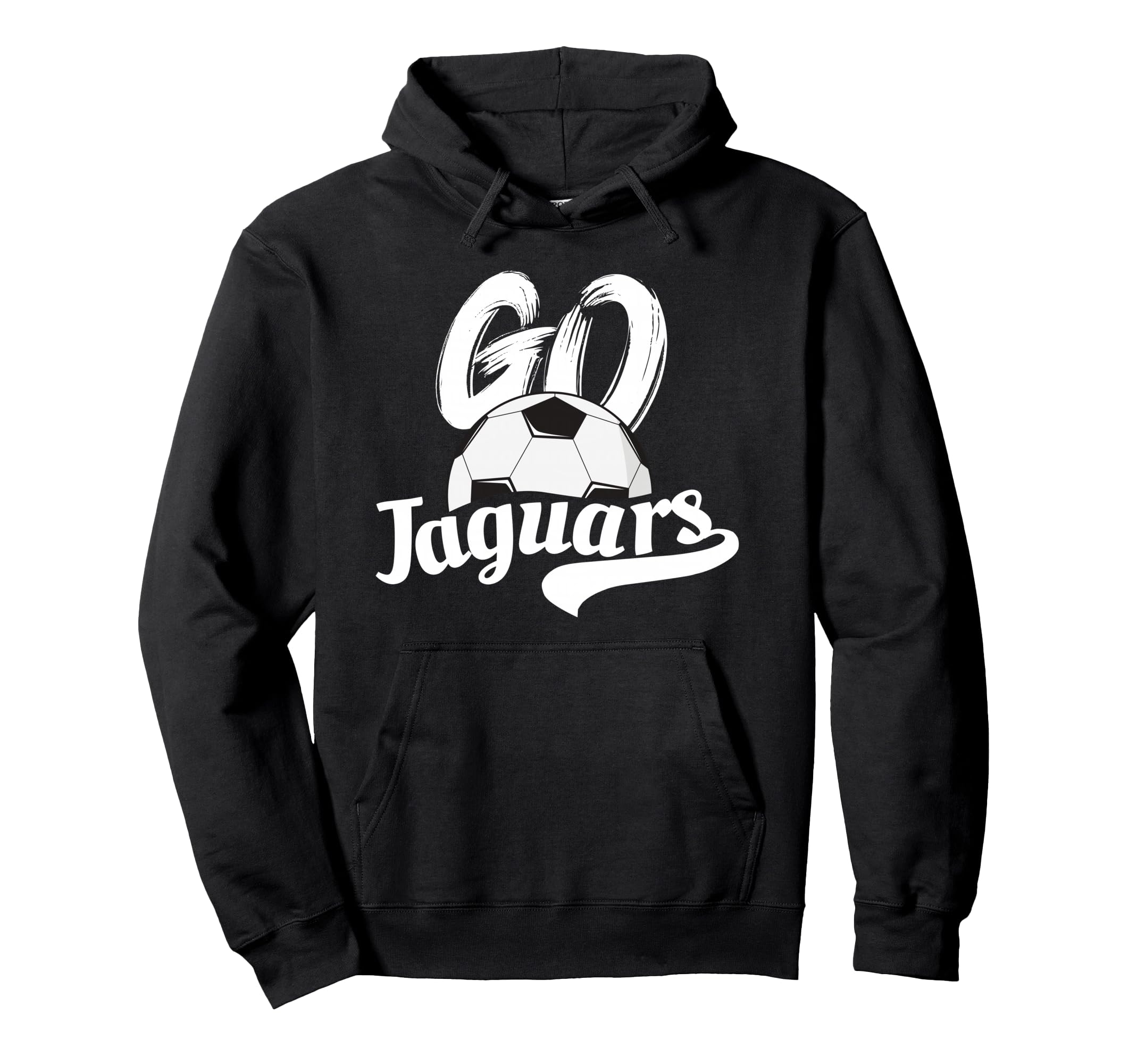 Go Jaguars Soccer Ball Team Hoodie - Casual Everyday Wear for Adults - T-Shirt, Sweatshirt, Hoodie