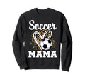 Soccer Mama Leopard Heart Sweatshirt - Streetwear Style for Adults - T-Shirt, Sweatshirt, Hoodie