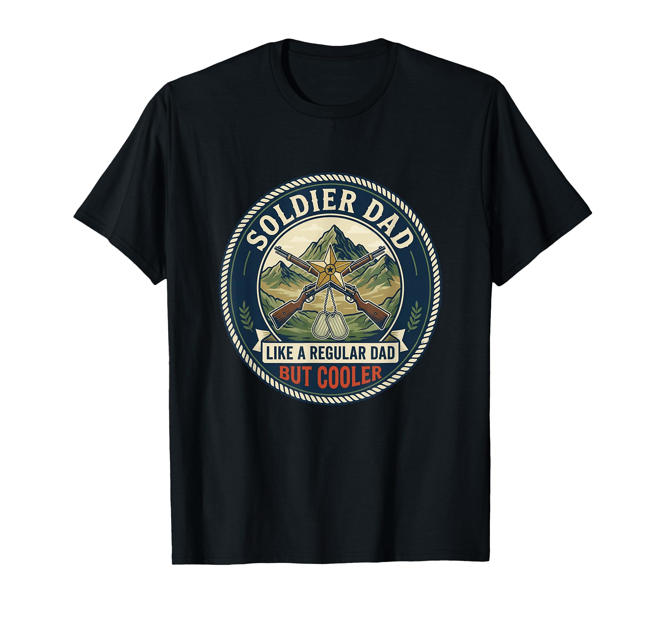 Soldier Dad Military Veteran Army T-Shirt - Aesthetic Graphic Men Women - T-Shirt, Sweatshirt, Hoodie