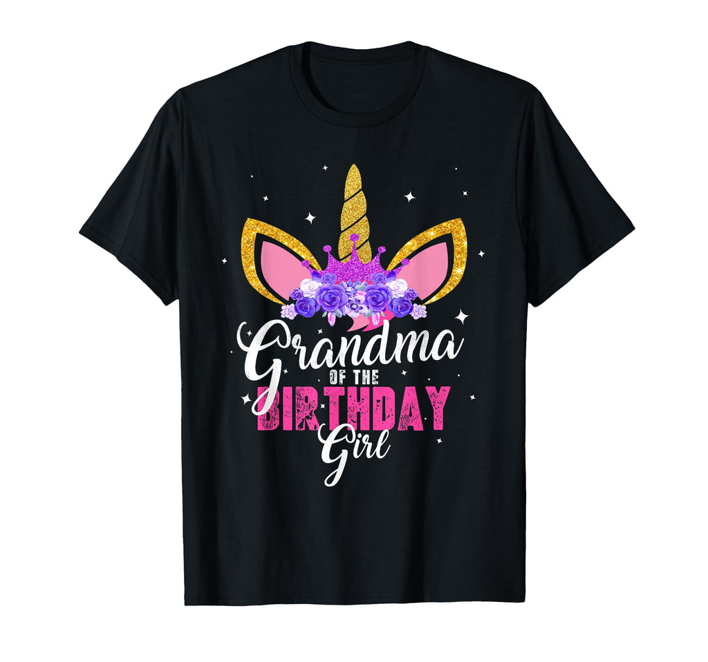 Grandma Birthday Unicorn Princess T-Shirt - Casual Everyday Wear Men Women - T-Shirt, Sweatshirt, Hoodie