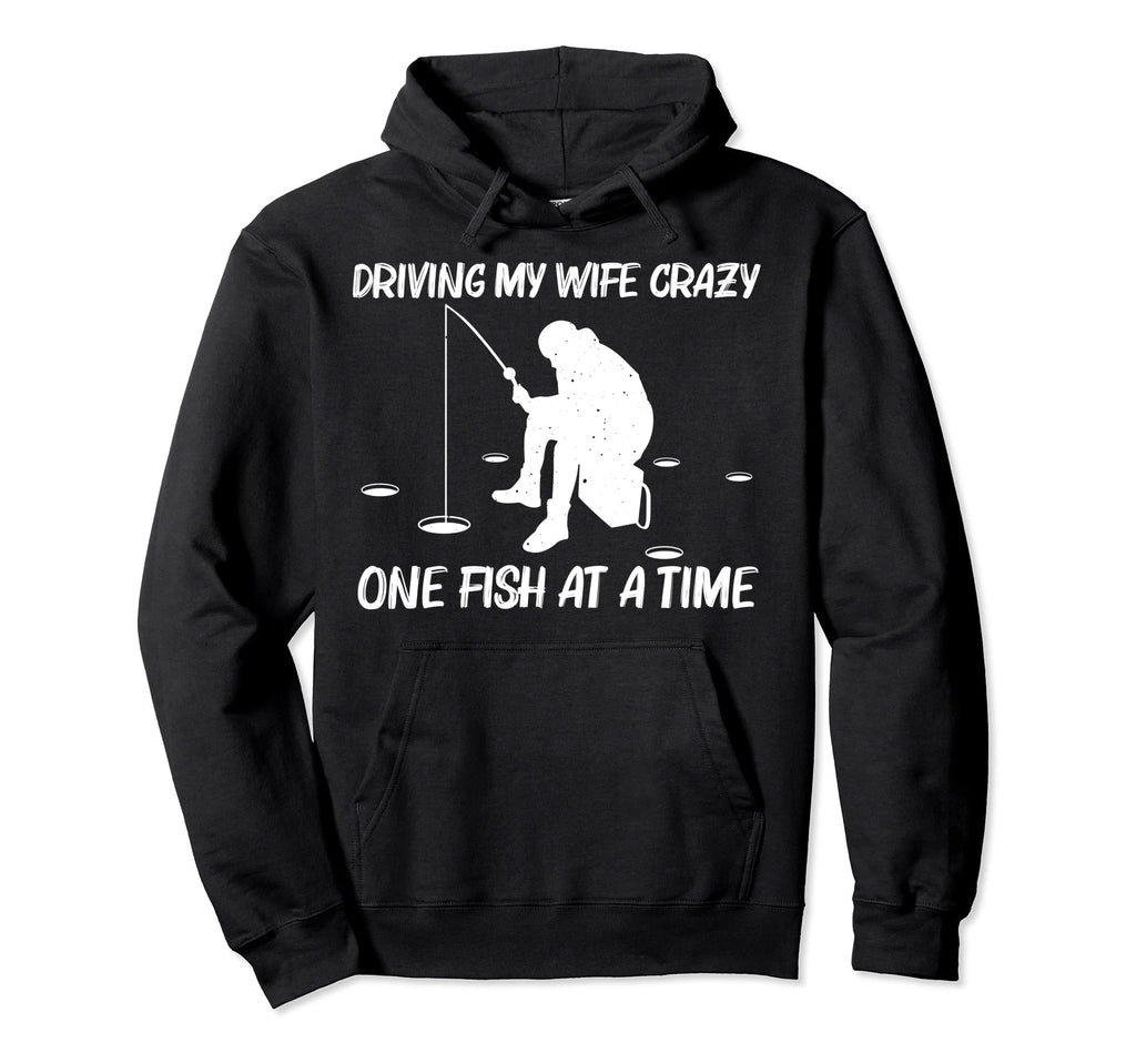 Funny Ice Fishing Dad Ice Hole Hoodie - Novelty Apparel for Adults - T-Shirt, Sweatshirt, Hoodie