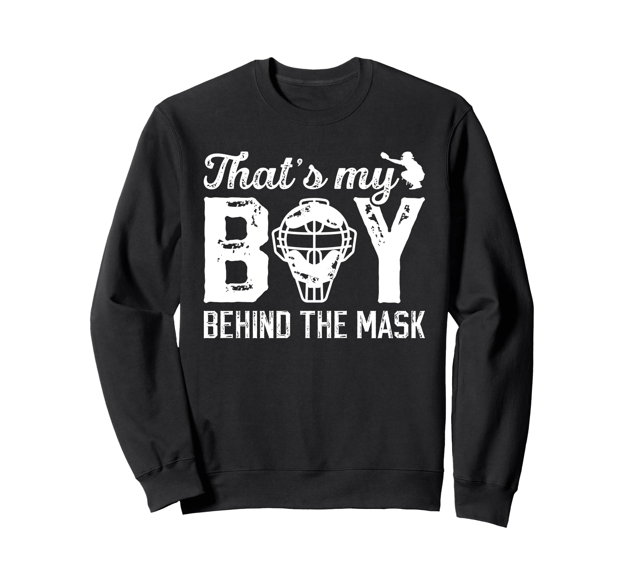 Thats My Baseball Catcher Dad Sweatshirt - Custom Art Print for Adults - T-Shirt, Sweatshirt, Hoodie