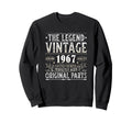 1967 T Shirts Funny 1967 Birthday Sweatshirt - Minimalist Print Men Women - T-Shirt, Sweatshirt, Hoodie
