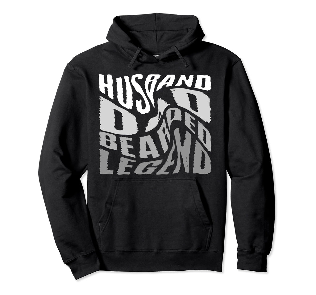 Husband Dad Bearded Legend Hoodie - Novelty Apparel Men Women - T-Shirt, Sweatshirt, Hoodie