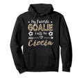 My Favorite Goalie Calls Me Ciocia Hoodie - Aesthetic Graphic for Adults - T-Shirt, Sweatshirt, Hoodie