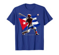 Baseball Pitcher Cuba Flag Cuban T-Shirt - Fun Novelty Design for Adults - T-Shirt, Sweatshirt, Hoodie