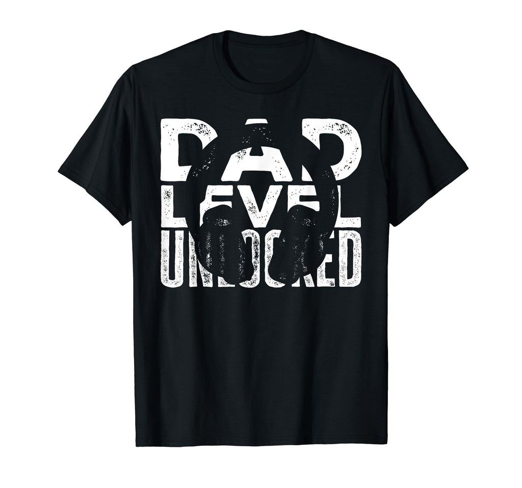 Funny Dad Level Unlocked Gamer Dad T-Shirt - Custom Art Print Unisex - T-Shirt, Sweatshirt, Hoodie