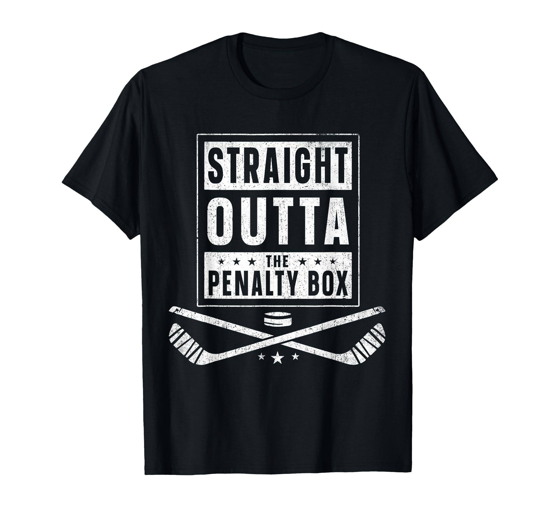 Ice Hockey Straight Outta Penalty T-Shirt - Casual Everyday Wear Unisex - T-Shirt, Sweatshirt, Hoodie
