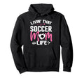 Livin Soccer Life Mom Mommy Football Hoodie - Minimalist Print Unisex - T-Shirt, Sweatshirt, Hoodie