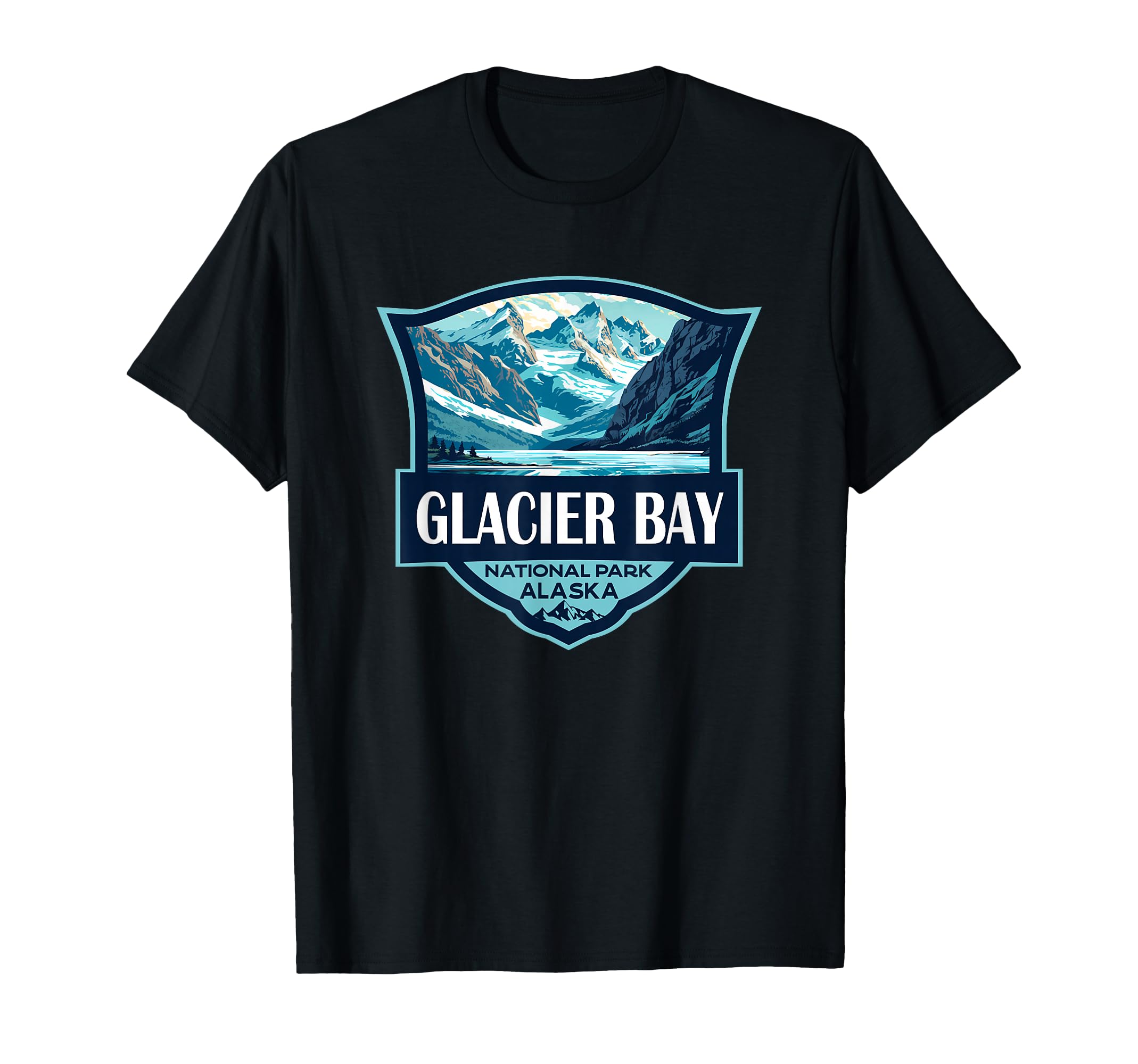 Glacier Bay National Park Illustration T-Shirt - Trendy Graphic for Adults - T-Shirt, Sweatshirt, Hoodie