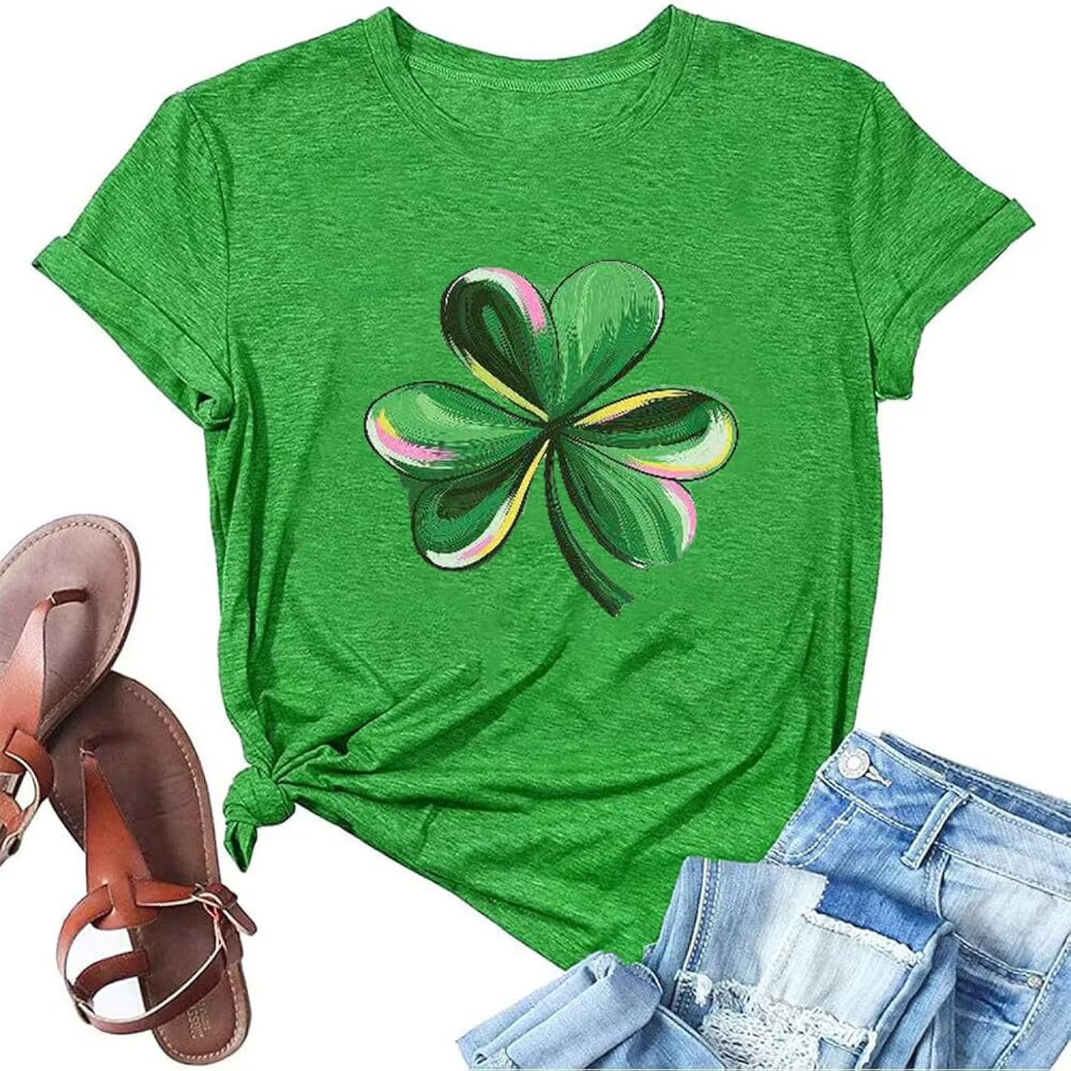 St. Patrick's Day Women's Funny Cute Casual Rainbow - Adult & Kids T-Shirts, Sweatshirts & Hoodies apparel design preview 1