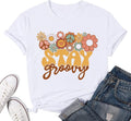 Retro Stay Groovy for Women Hippie 70s Cute Floral - Adult & Kids T-Shirts, Sweatshirts & Hoodies apparel design preview 1