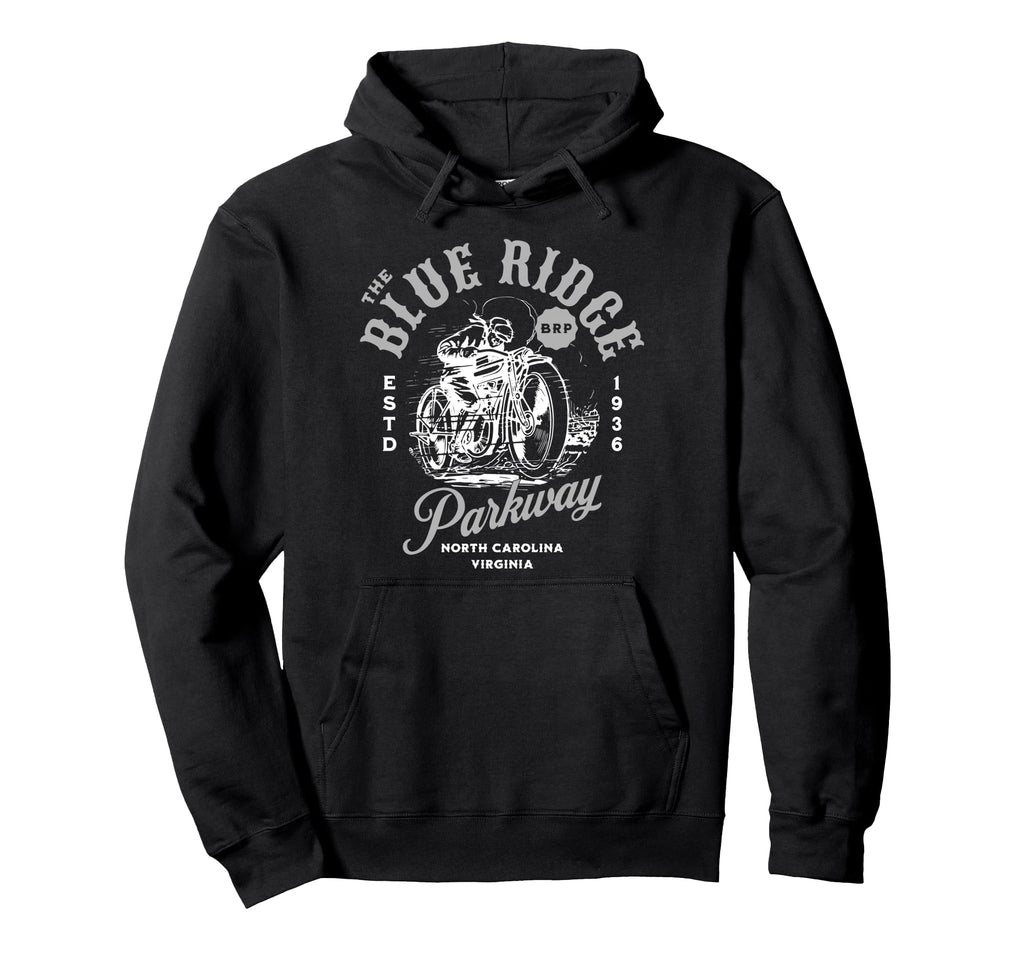 Blue Ridge Parkway Motorcycle Hoodie - Trendy Graphic Men Women - T-Shirt, Sweatshirt, Hoodie