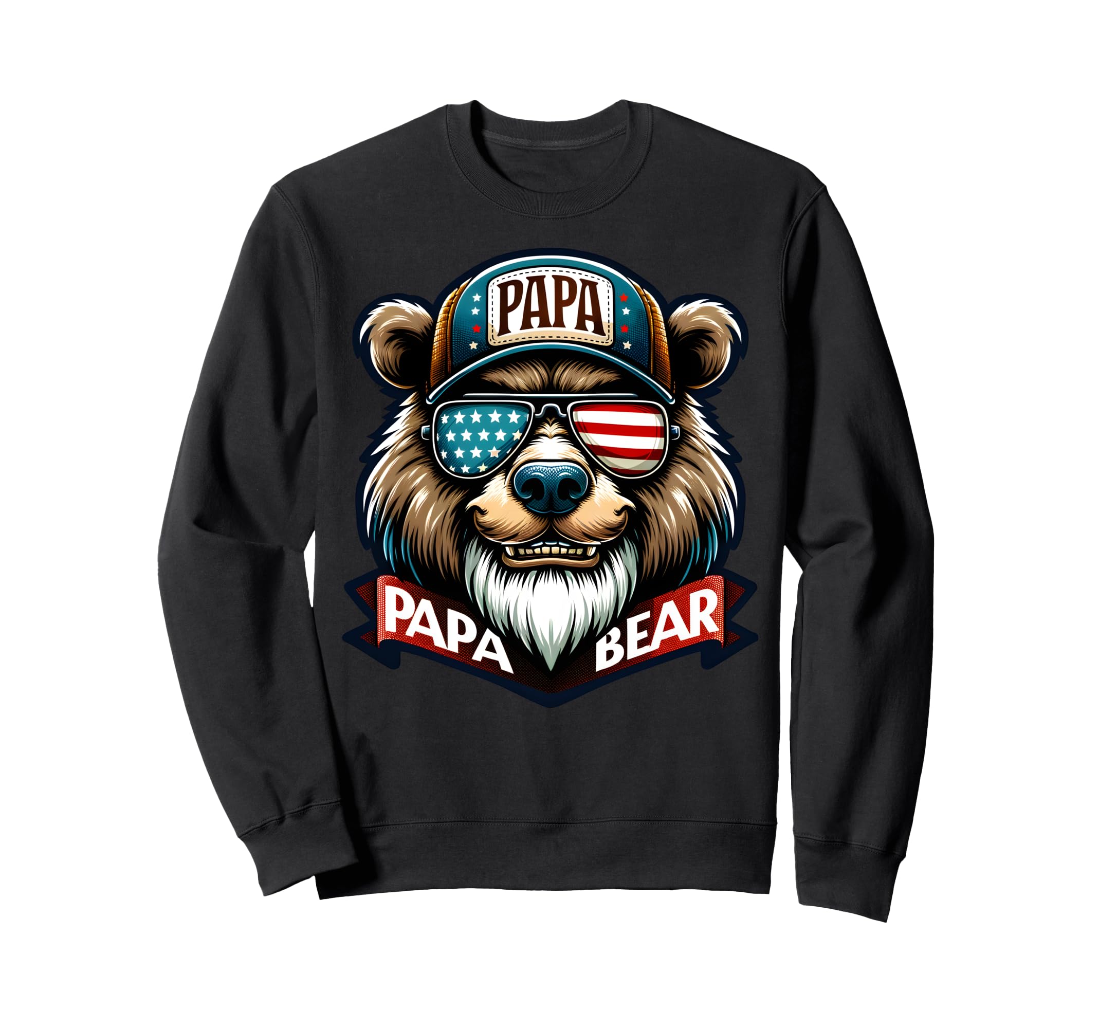 Papa Bear Gifts Funny Birthday Fun Sweatshirt - Streetwear Style Unisex - T-Shirt, Sweatshirt, Hoodie