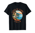 Lago Di Como Italia Distressed Circle T-Shirt - Graphic Print Unisex - T-Shirt, Sweatshirt, Hoodie