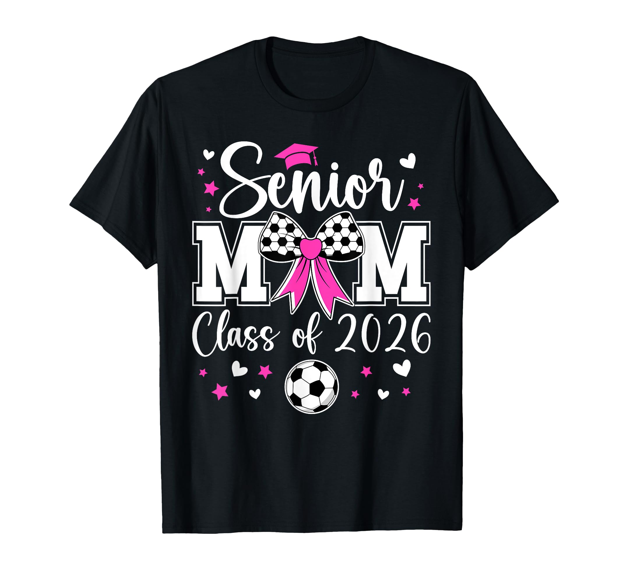 Soccer Senior Mom Class 2026 Soccer T-Shirt - Custom Art Print for Adults - T-Shirt, Sweatshirt, Hoodie