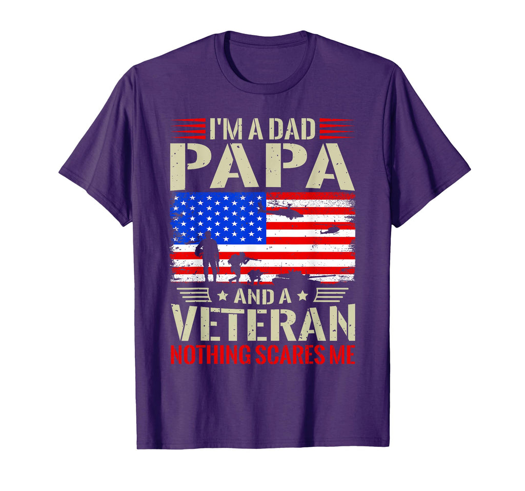 Im Dad Papa And Veteran Dad Papa T-Shirt - Unique Graphic for Adults - T-Shirt, Sweatshirt, Hoodie