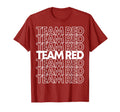 Team Red School Spirit T-Shirt - Graphic Print Unisex - T-Shirt, Sweatshirt, Hoodie