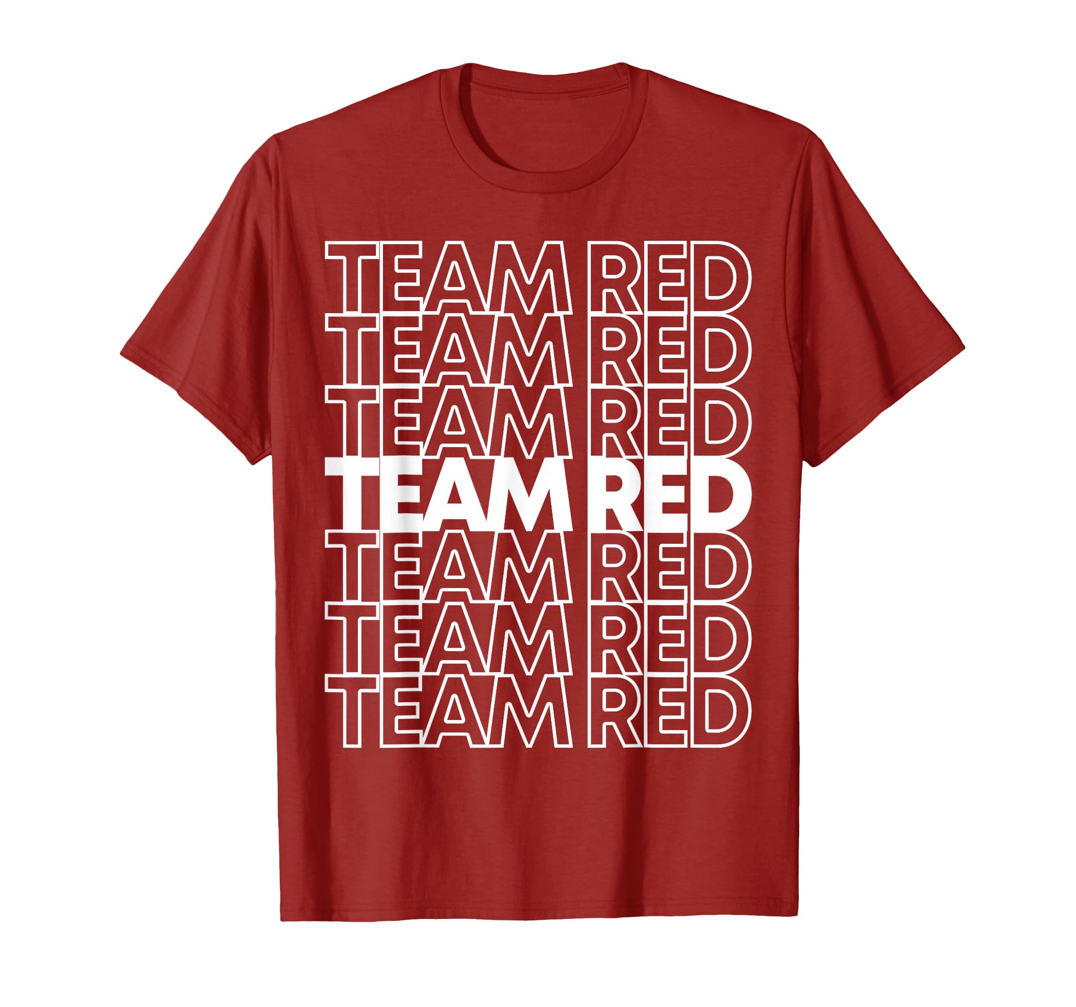 Team Red School Spirit T-Shirt - Graphic Print Unisex - T-Shirt, Sweatshirt, Hoodie