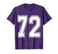 72 Number 72 Sports Jersey My T-Shirt - Casual Everyday Wear Unisex - T-Shirt, Sweatshirt, Hoodie