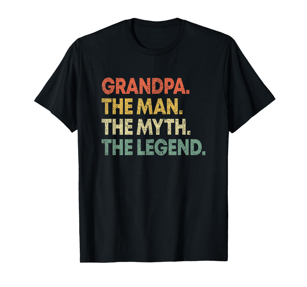Grandpa Myth Legend Fathers Day Grandpa T-Shirt - Trendy Graphic Men Women - T-Shirt, Sweatshirt, Hoodie
