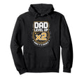 Dad Level Up X2 Funny Gamer Twin Dad Hoodie - Minimalist Print Men Women - T-Shirt, Sweatshirt, Hoodie