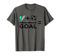 Funny Soccer Player Math Goal T-Shirt - Casual Everyday Wear Men Women - T-Shirt, Sweatshirt, Hoodie