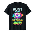 Aunt Birthday Soccer Ball Colorful T-Shirt - Custom Art Print for Adults - T-Shirt, Sweatshirt, Hoodie