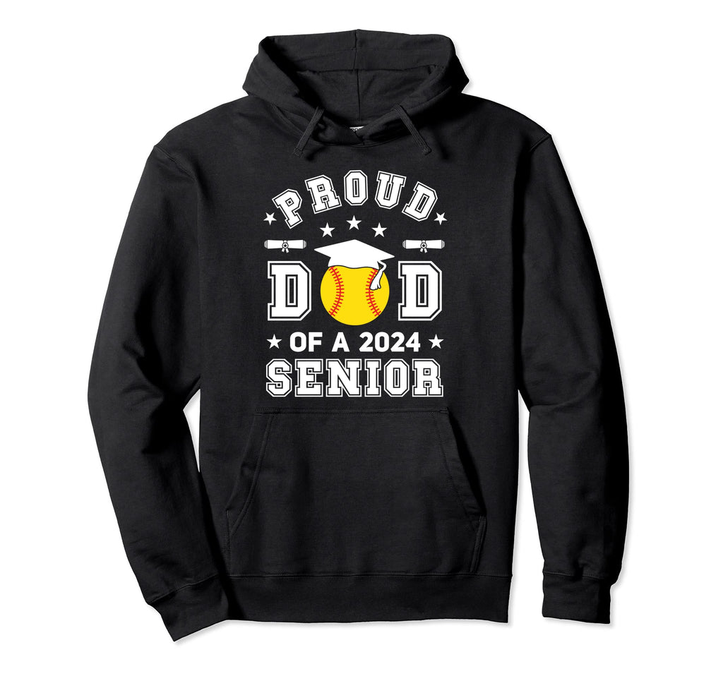 Proud Dad 2024 Senior Highschool Hoodie - Streetwear Style for Adults - T-Shirt, Sweatshirt, Hoodie