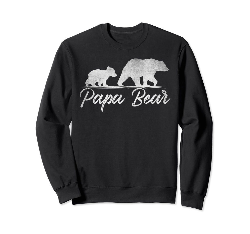 Funny Bear Dad Daddy Distressed Sweatshirt - Novelty Apparel Men Women - T-Shirt, Sweatshirt, Hoodie