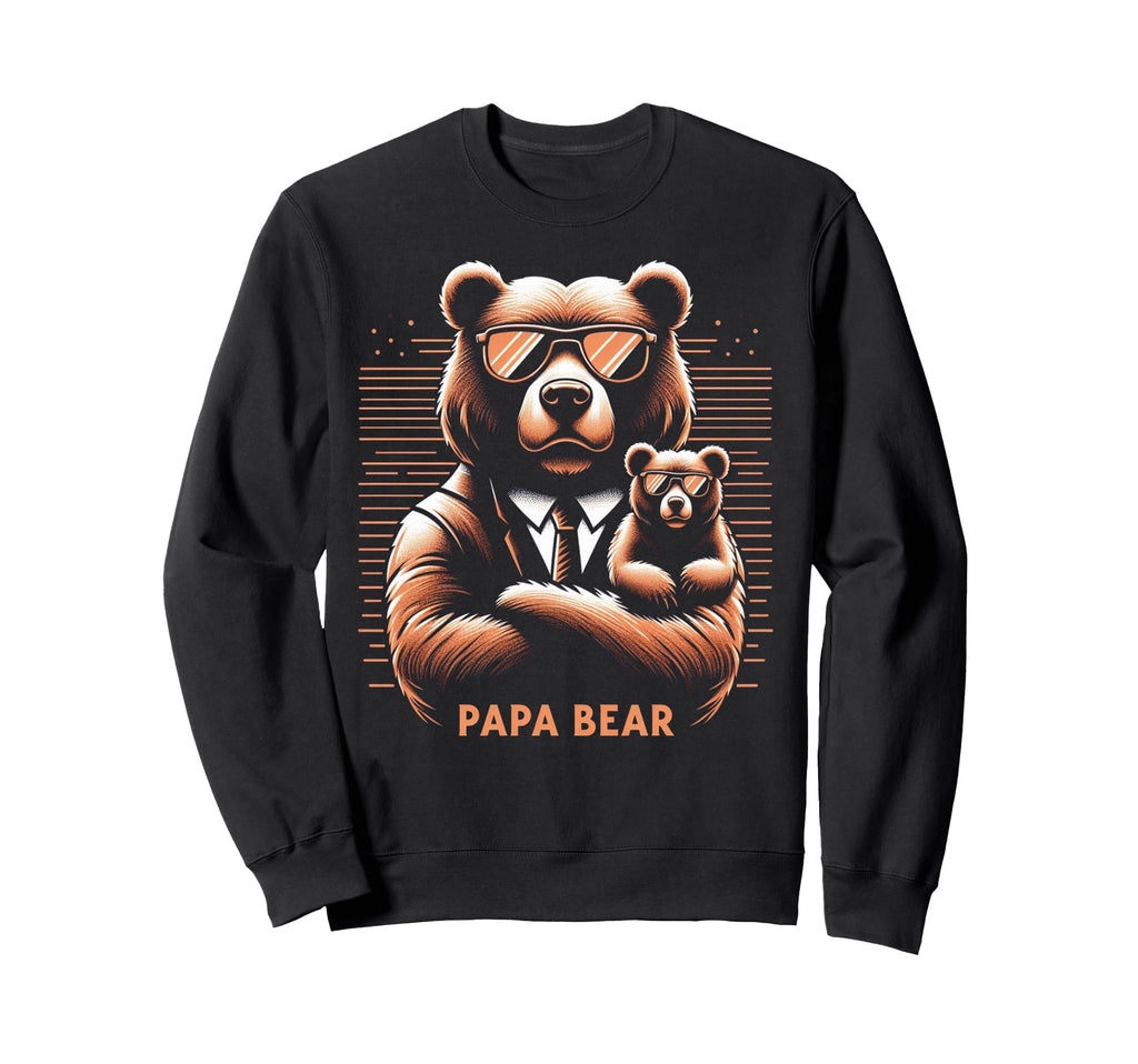 Papa Bear Funny Bears Animal Sweatshirt - Custom Art Print for Adults - T-Shirt, Sweatshirt, Hoodie