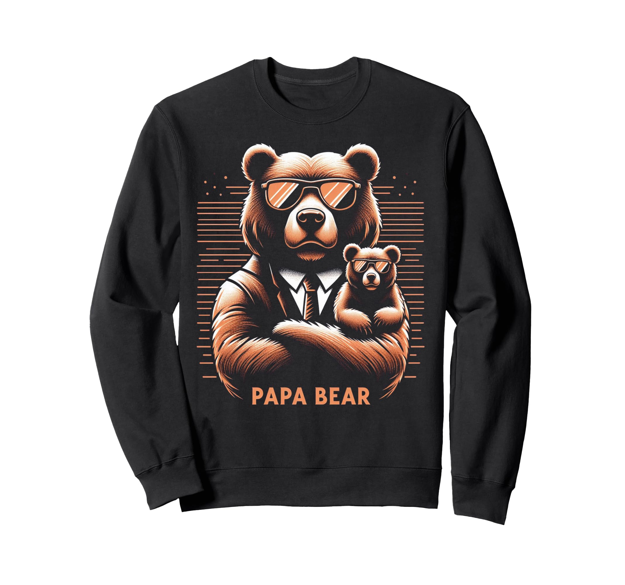 Papa Bear Funny Bears Animal Sweatshirt - Custom Art Print for Adults - T-Shirt, Sweatshirt, Hoodie