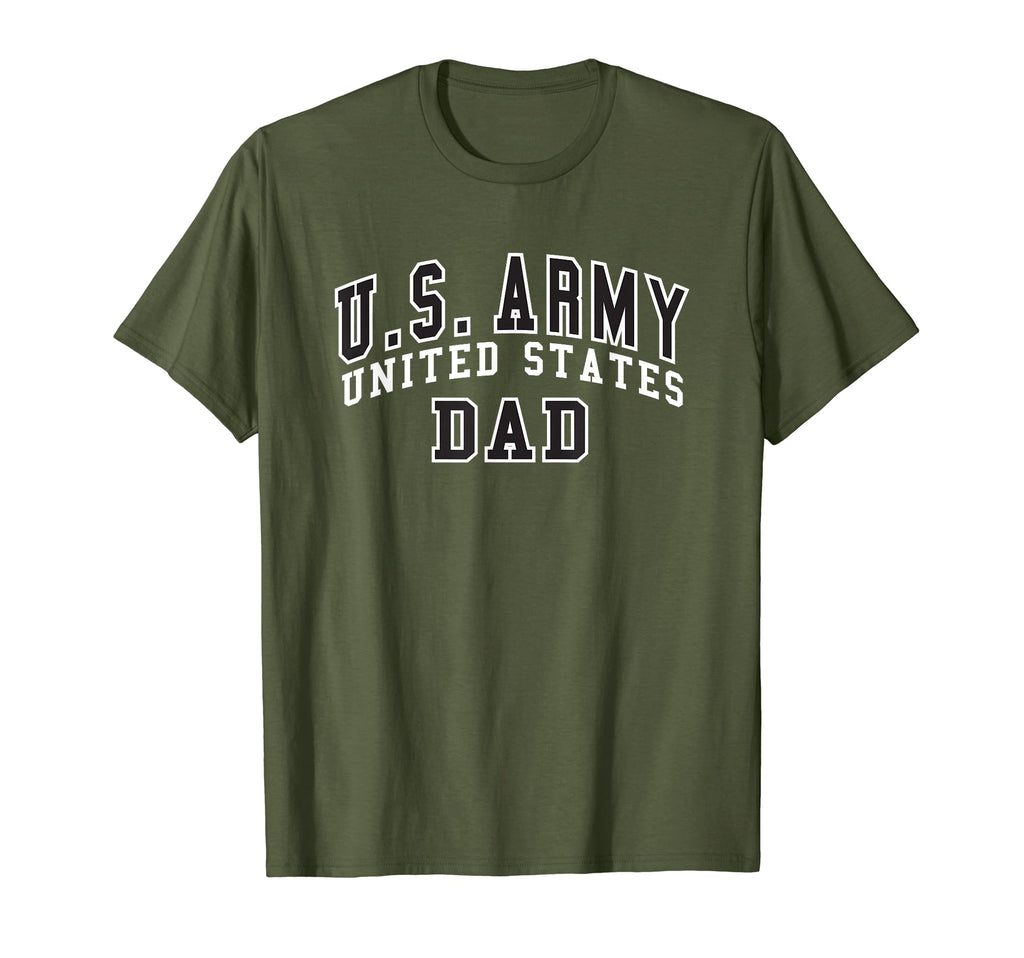 Military Army United States Dad Green T-Shirt - Custom Art Print Men Women - T-Shirt, Sweatshirt, Hoodie