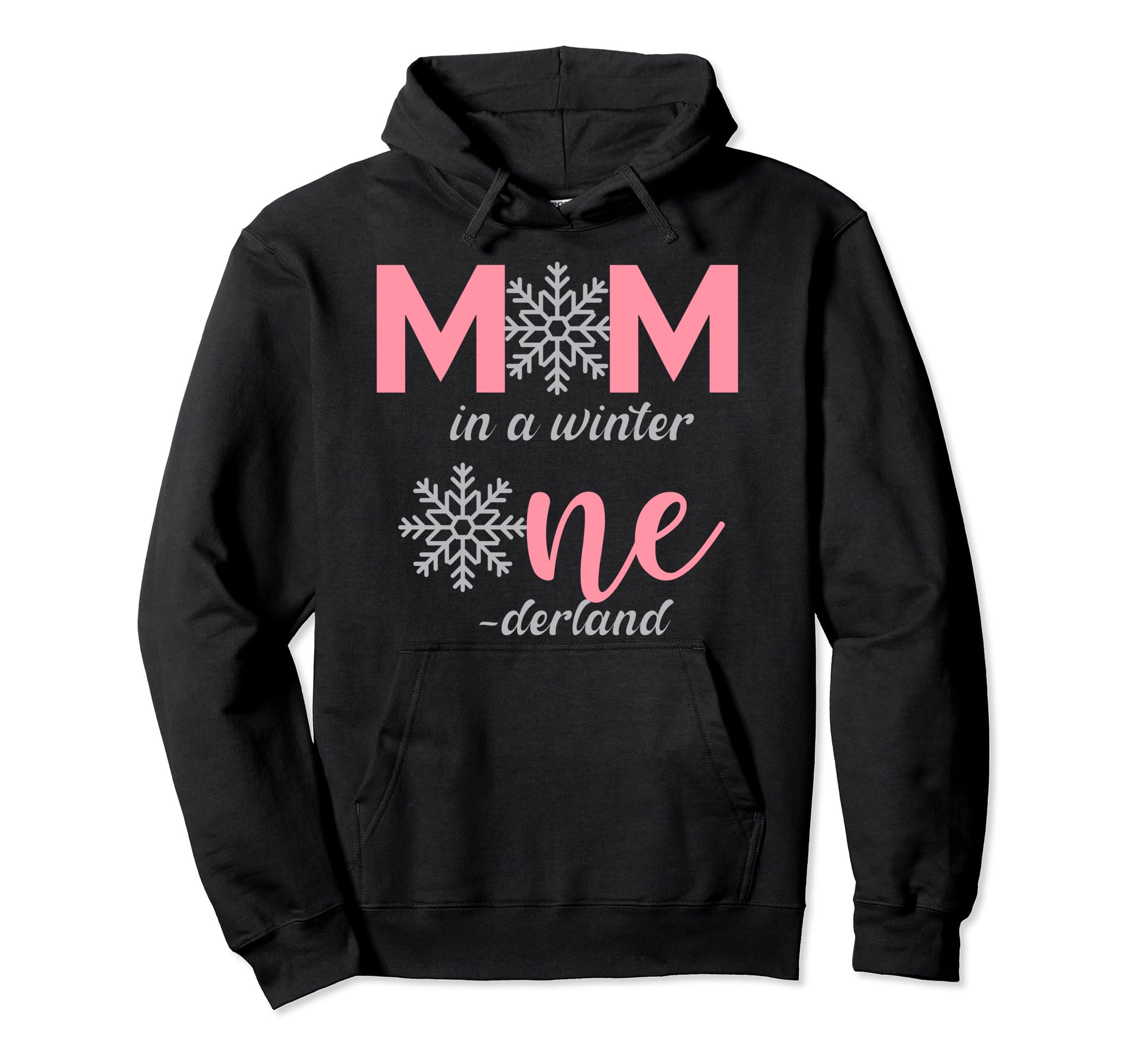 Mom Birthday Winter Onederland 1St Birthday Hoodie - Graphic Print Unisex - T-Shirt, Sweatshirt, Hoodie