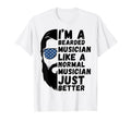 Funny Bearded Musician Husband T-Shirt - Casual Everyday Wear for Adults - T-Shirt, Sweatshirt, Hoodie