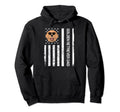 Golden Retriever Dad Usa Flag Golden Hoodie - Streetwear Style Men Women - T-Shirt, Sweatshirt, Hoodie