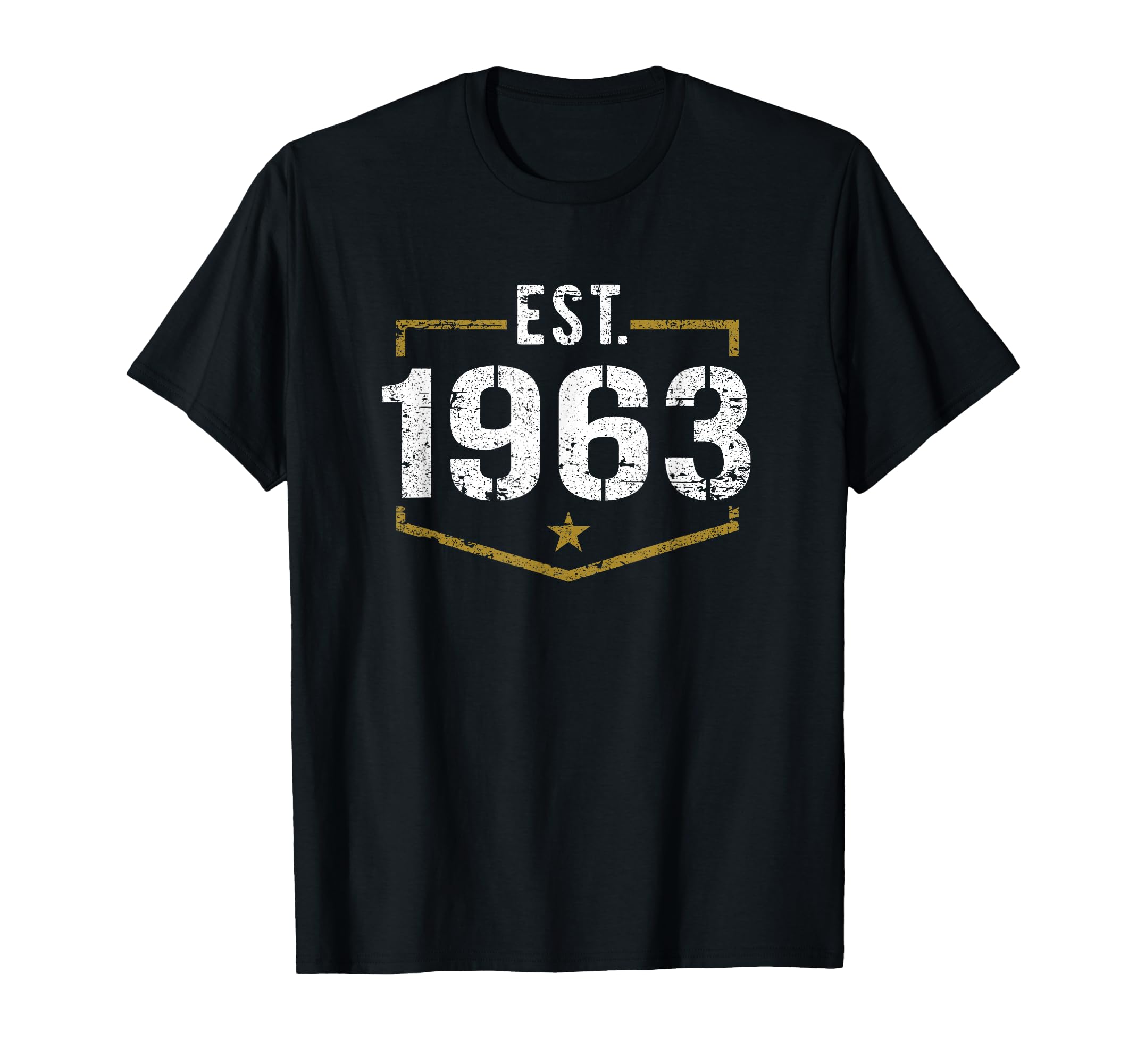 Est 1963 Established 1963 Birthday T-Shirt - Fun Novelty Design Men Women - T-Shirt, Sweatshirt, Hoodie