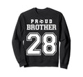 Number 28 Custom Proud Soccer Futbol Sweatshirt - Unique Graphic Unisex - T-Shirt, Sweatshirt, Hoodie