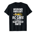 Weekend Forecast Rc Cars And Scattered T-Shirt - Graphic Print for Adults - T-Shirt, Sweatshirt, Hoodie
