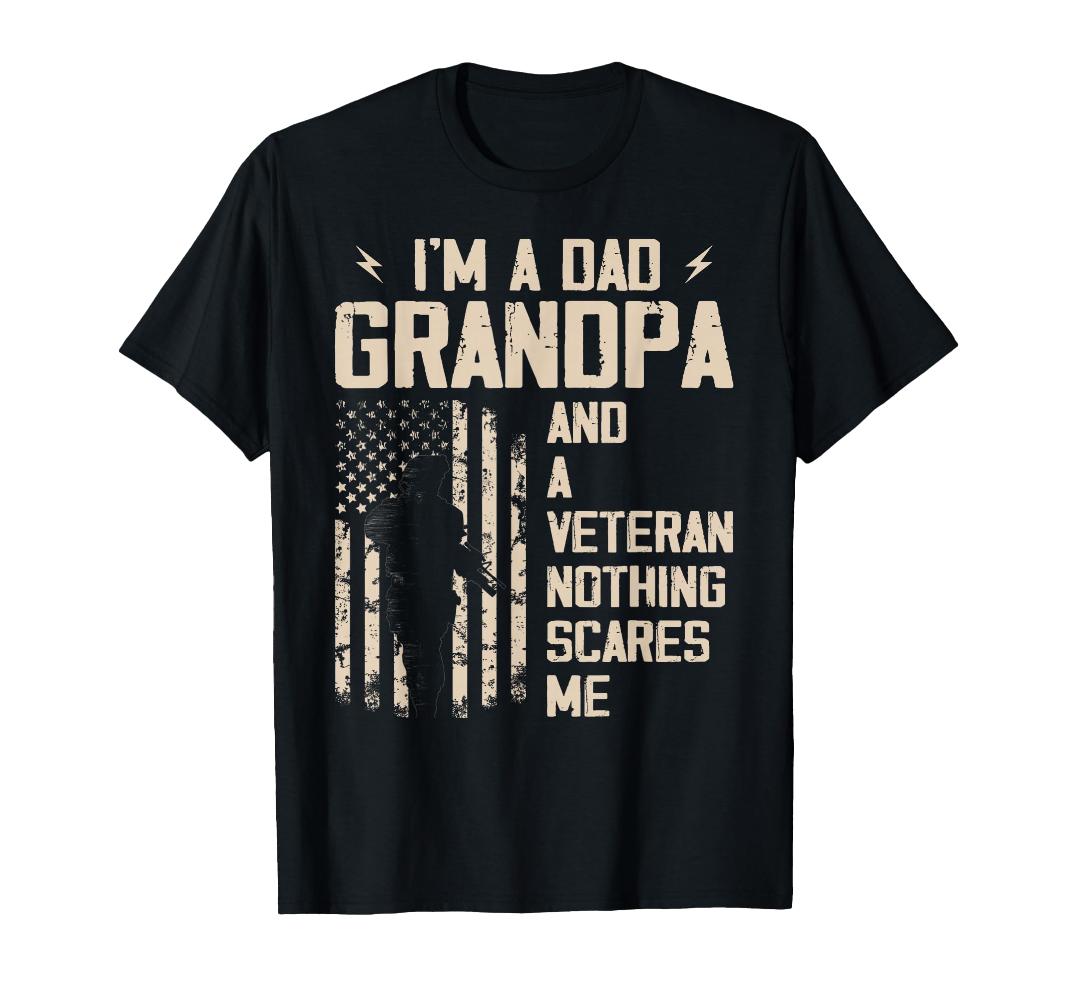 Im Dad Grandpa And Veteran Fathers Day T-Shirt - Graphic Print for Adults - T-Shirt, Sweatshirt, Hoodie