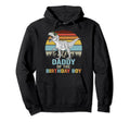 Daddy Dinosaur Birthday Dad T Rex Family Hoodie - Minimalist Print Unisex - T-Shirt, Sweatshirt, Hoodie